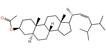 (22Z)-24-Isopropyl-5a-cholest-22-en-3b-ol acetate